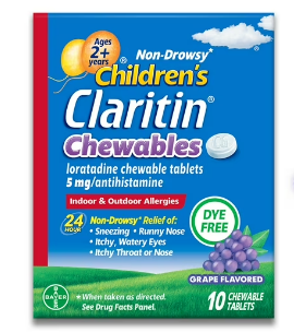 CLARITIN CHEWABLES 5MG 10 TAB