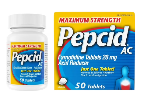 PEPCID MAXIMUM STRENGTH AC 20 MG 50 TABLETS