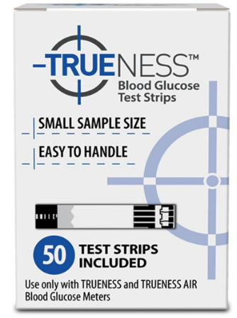 TIRAS DE PRUEBA DE GLUCOSA EN SANGRE 50 UNID TRUENESS