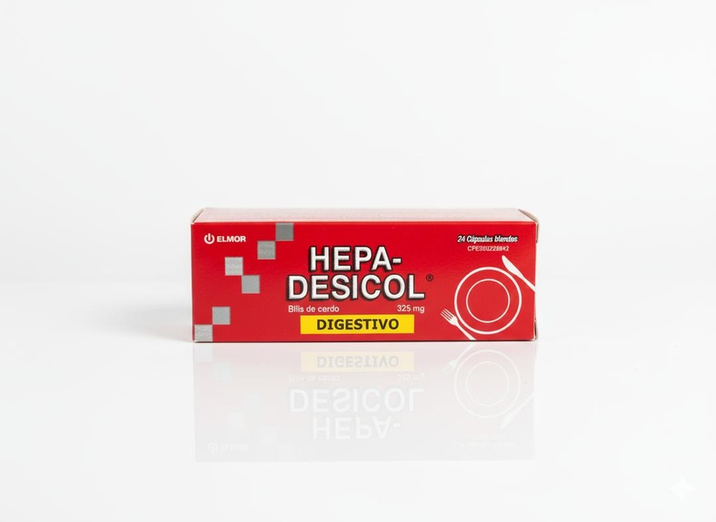 HEPA-DESICOL BILIS DE CERDO 24 CAP 325 MG
