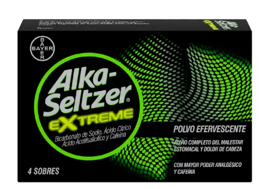 ALKA SELTZER EXTREME X 4 SOBRES