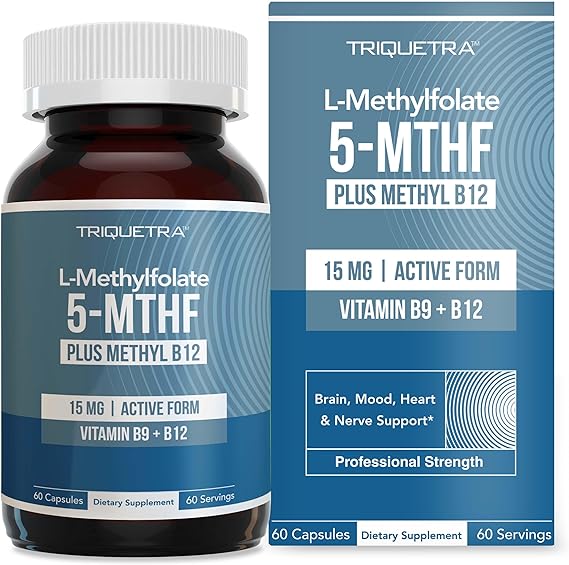 L-METHYLFOLATE PLUS METHYL B12 15 MG 60 CAP TRIQUETRA