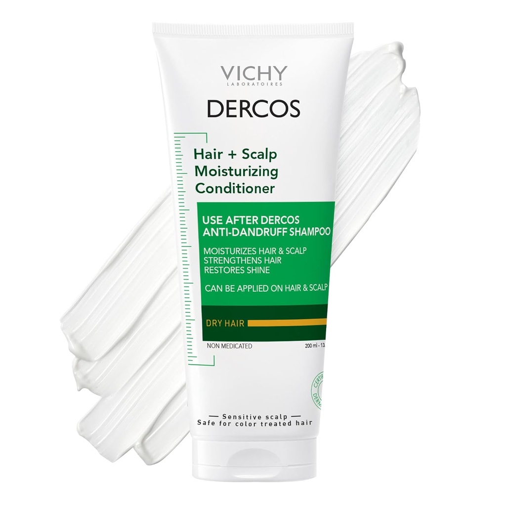 DERCOS ACONDICIONADOR PARA CABELLO Y HUMECTANTE DE CUERO CABELLUDO 200 ML VICHY LABORATOIRES
