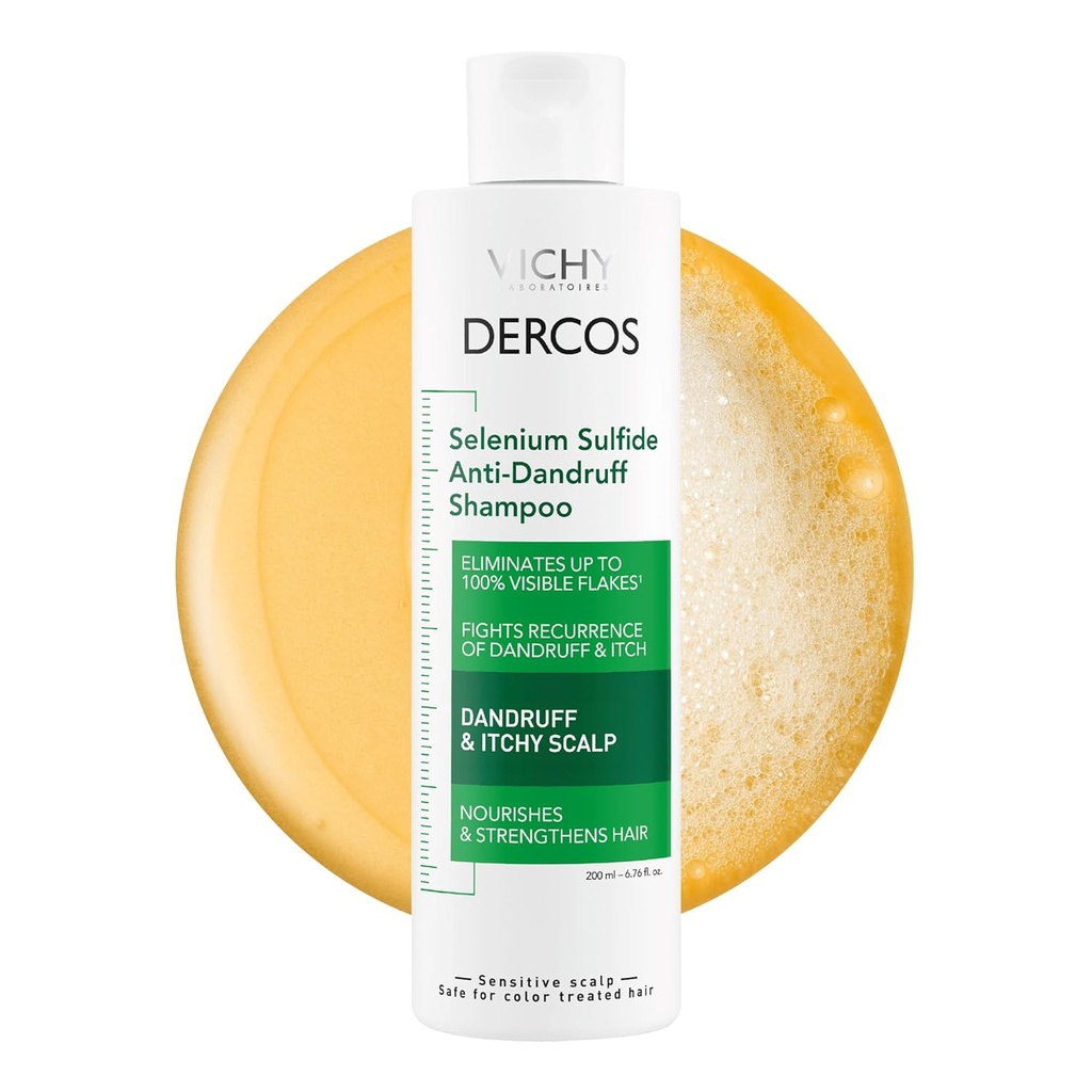 DERCOS SELENIUM SULFIDE ANTI-DANDRUFF SHAMPOO 200 ML VICHY LABORATOIRES