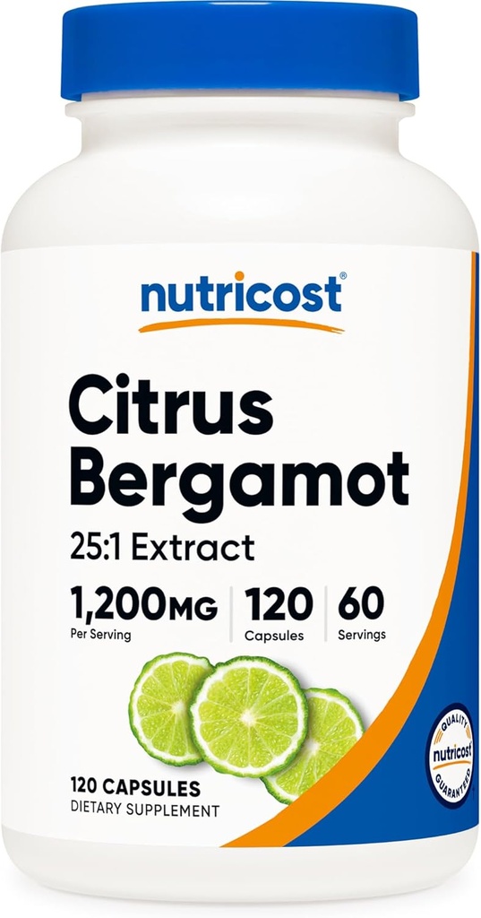 EXTRACTO DE BERGAMOTA CITRICA 1.200 MG 120 CAP NUTRICOST