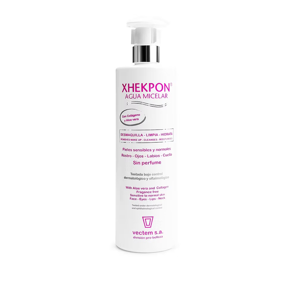 XHEKPON AGUA MICELAR CON COLÁGENO Y ALOE VERA 400ML