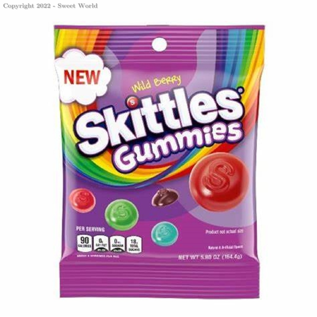 SKITTLES GUMMIES WILD BERRY 164.4G