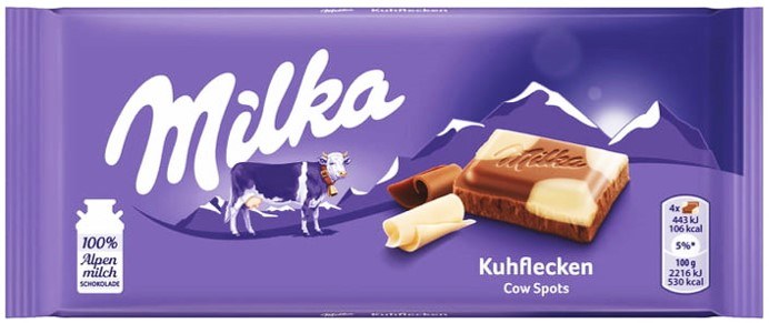 CHOCOLATE MILKA KUHFLECKEN COW SPOTS 100 GR OFERTA