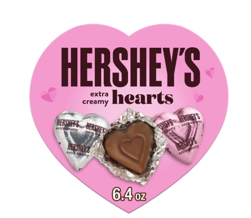 HERSHEYS EXTRA CREAMY CORAZON 181 GR