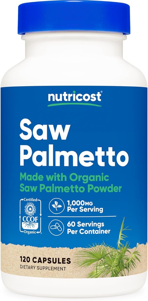 SAW PALMETTO 1000mg x 120 CÁPSULAS NUTRICOST