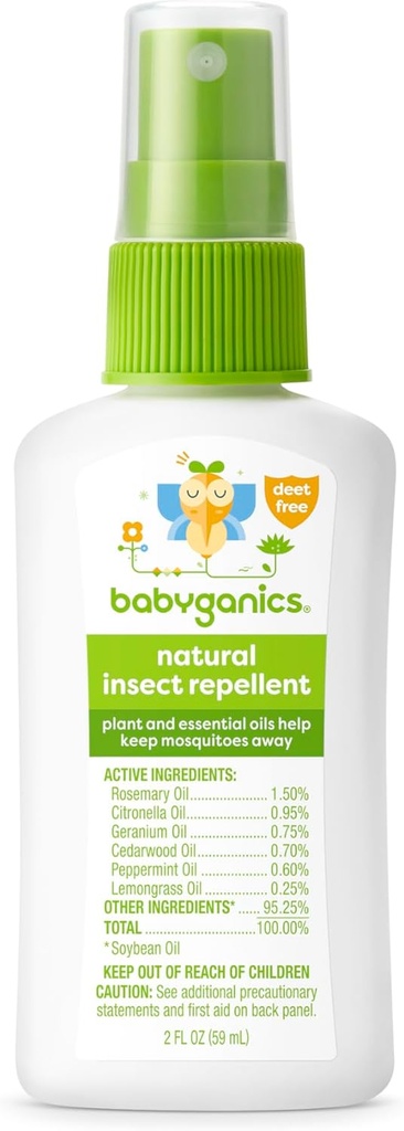 REPELENTE EN SPRAY NATURAL 59 ML BABYGANICS
