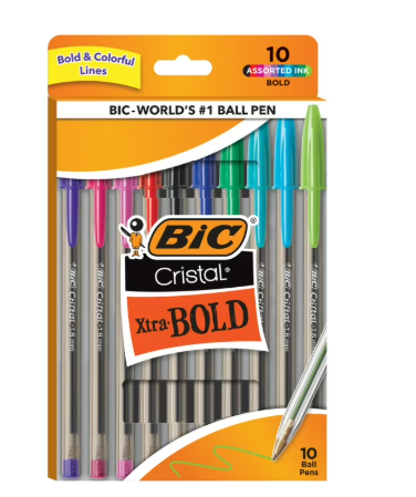 BOLIGRAFO XTRA BOLD 10-PC BIC