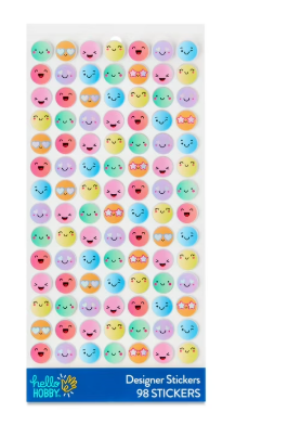 STICKERS HELLO HOBBY  CARITAS 98CT