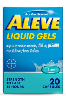 ALEVE LIQUID GELS ALL DAY STRONG 20 CAP