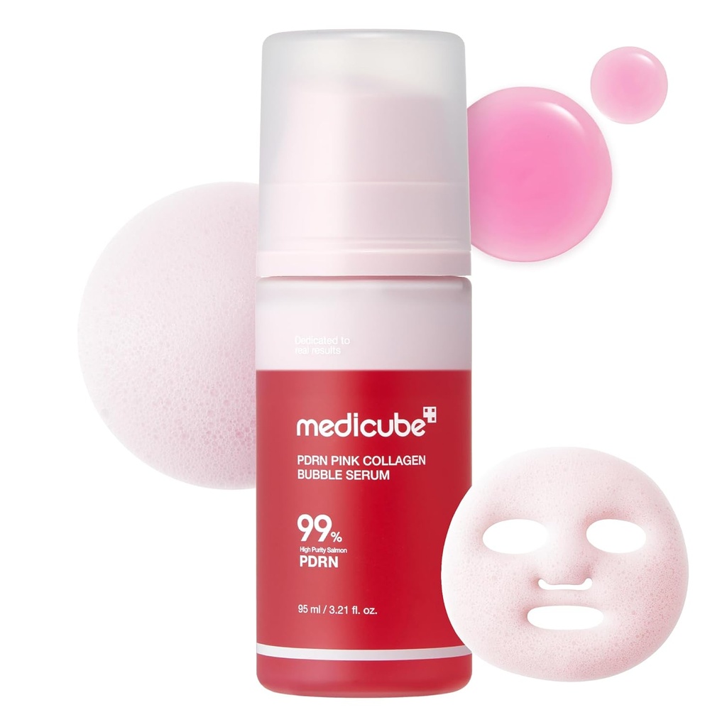 PDRN PINK COLLAGEN BUBBLE SERUM 99% 95 ML MEDICUBE