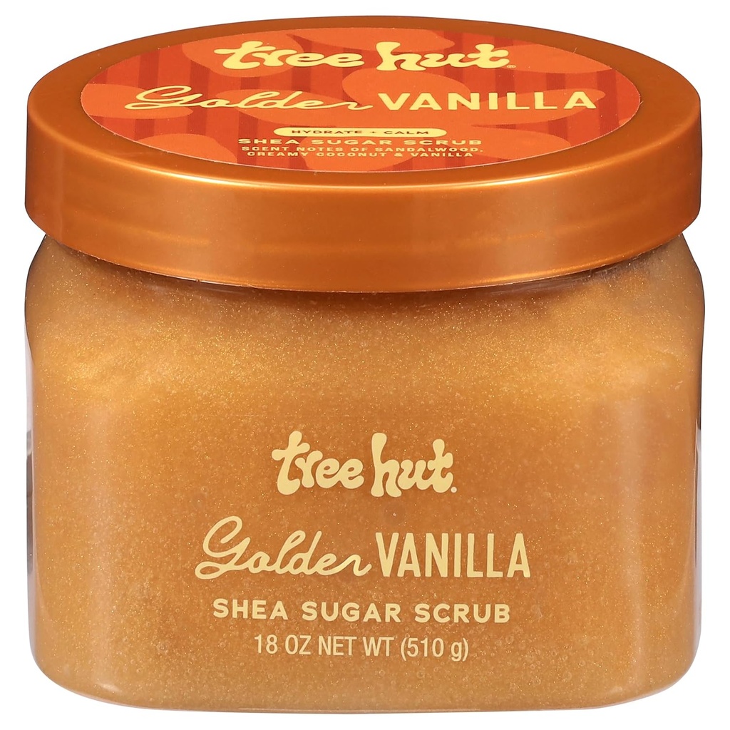 TREE HUT GOLDEN VAINILLA SHEA SUGAR SCRUB 510 GR