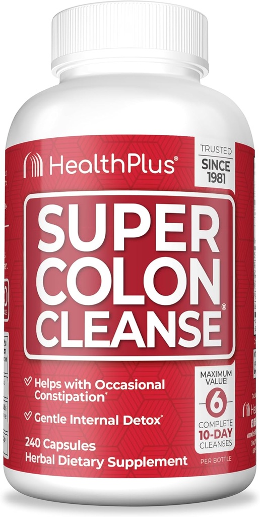 SUPER COLON CLEANSE 240 CAPSULAS HEALTHPLUS