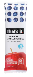 THATS IT BAR UNIDAD APPLE+BLUEBERRIES 20 GR