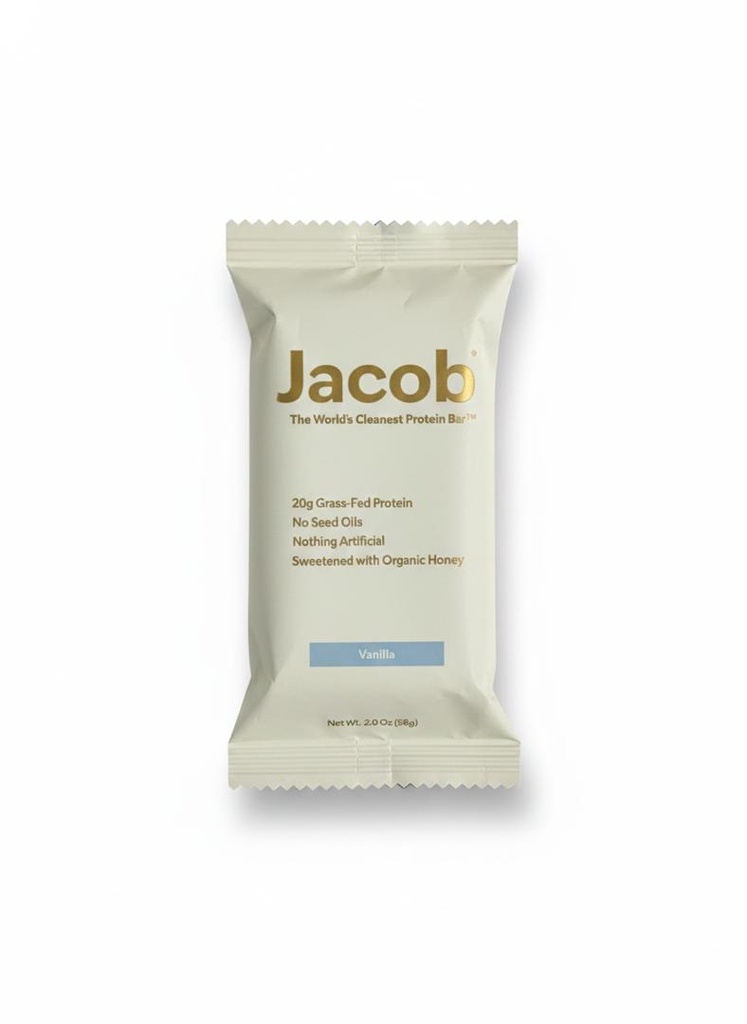 BARRA ALTA EN PROTEINA SABOR VANILLA 58 G JACOB