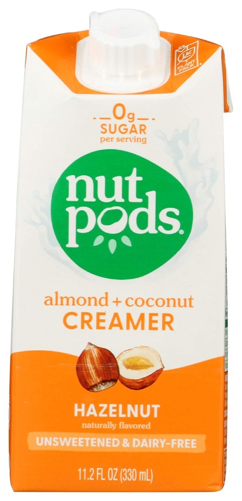 CREMA PARA CAFE SIN AZUCAR HAZELNUT NUTPODS 330ML