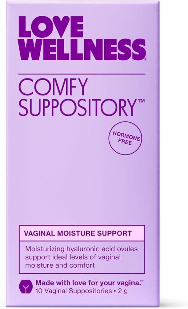 COMFY SUPPOSITORY VAGINAL MOISTURE 10 VAGINAL SUPPOSITORIES LOVE WELLNESS