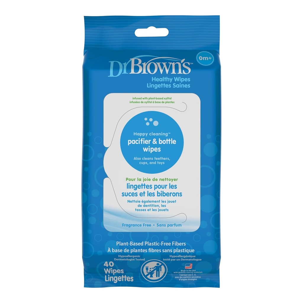 TOALLITAS DR BROWNS PARA TETEROS 40 WIPES