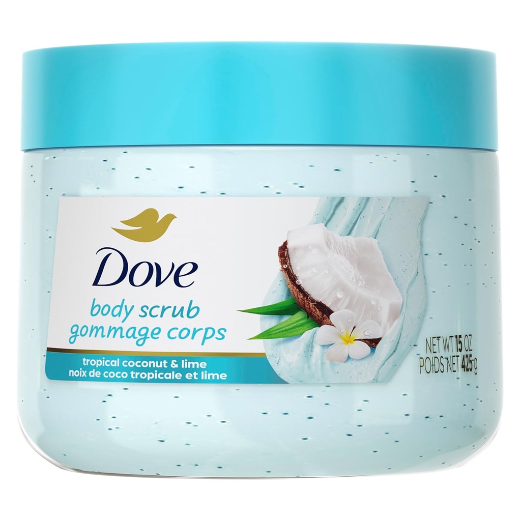 CREMA DOVE BODY SCRUB COCO TROPICALE 15 OZ