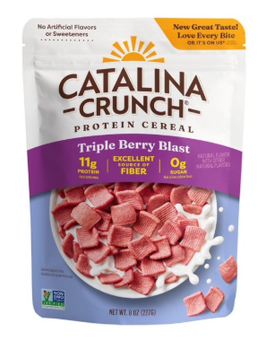 CEREAL PROTEIN TRIPLE BERRY BLAST 227G CATALINA CRUNCH