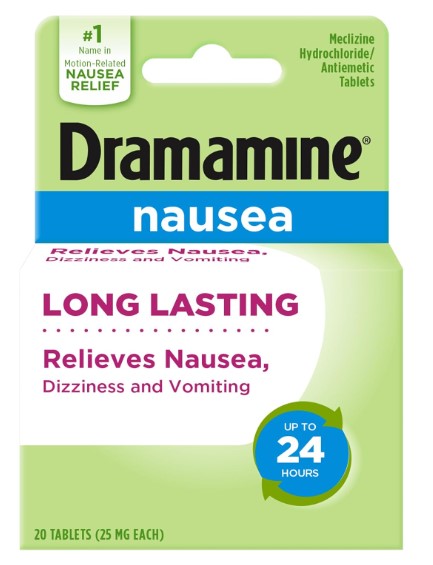 DRAMAMINE NAUSEA LONG LASTING X 20 TAB