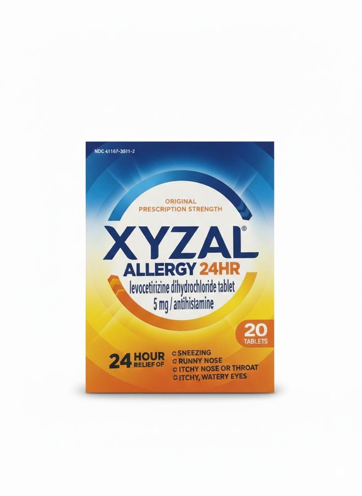 ALLERGY XYZAL 24 HOUR RELIEF OF 20 TABLETS
