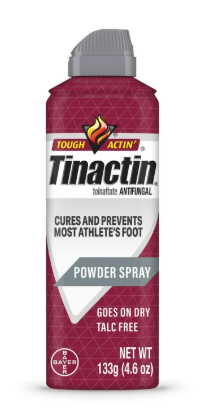 TINACTIN ATHLETES FOOT SPRAY ANTIFUGAL POWDER SPRAY 133 G