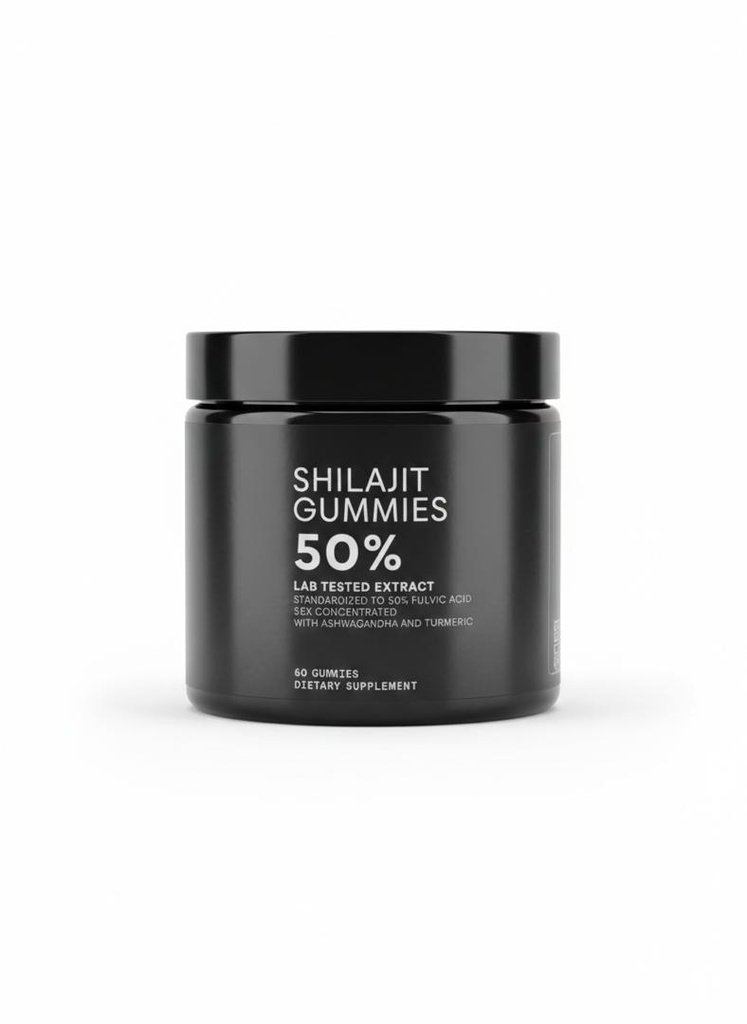 SHILAJIT 50% LAB TESTED EXTRACT 60 GUMMIES TONIQ