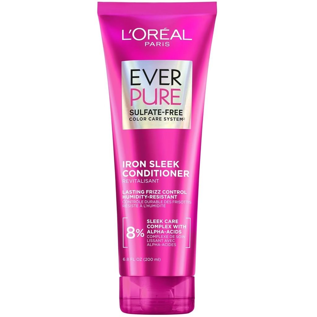 EVER PURE IRON SLEEK ACONDICIONADOR 200 ML LOREAL PARIS