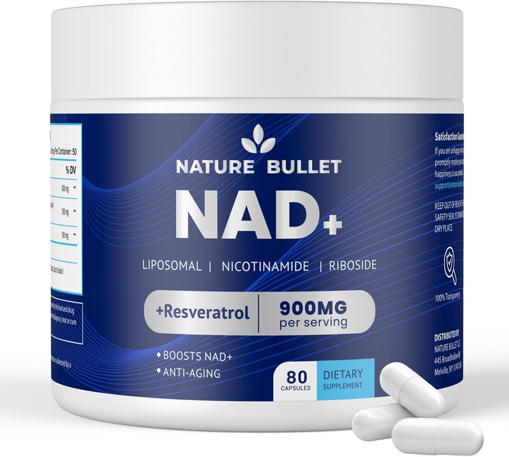 BOOSTS NAD+ BY 63% 60 CAP RESURRECTED HEALTH