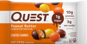CANDIES PEANUT BUTTER COATED QUEST 49 G
