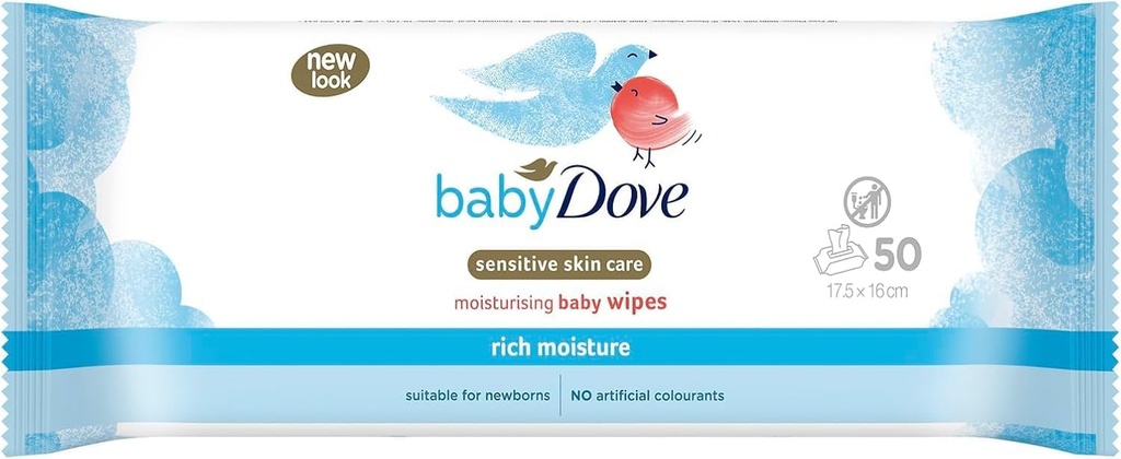 BABY DOVE RICH MOISTURE 50 TOALLAS
