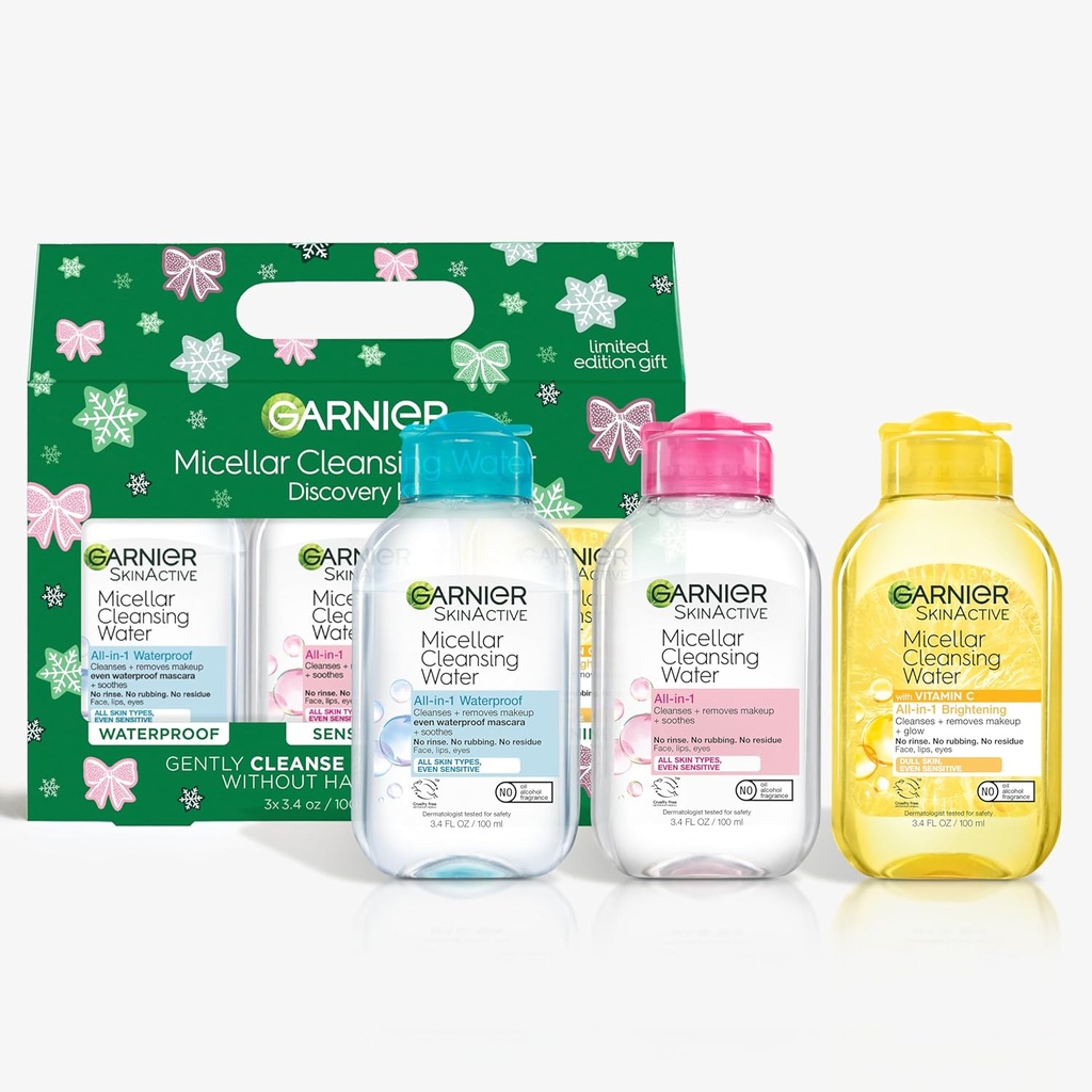 SET DE AGUA MICELAR CLEANSING DISCOVERY KIT 3CT GARNIER