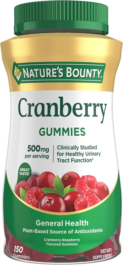 CRANBERRY 500MG X 150GUM NATURES BOUNTY