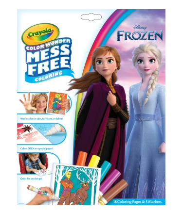 COLOR WONDER SIN DESORDEN FROZEN CRAYOLA