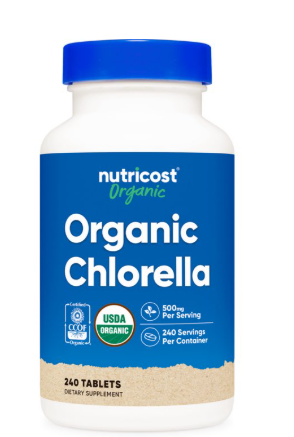 CHLORELLA ORGANIC 500MG 240CAP NUTRICOST
