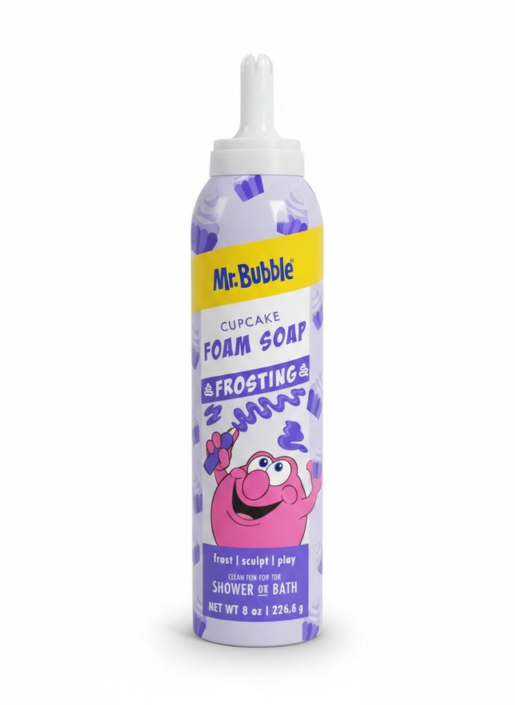 JABON DE ESPUMA Y COLORES CUPCAKE FOAM SOAP MR.BUBBLE 8 OZ