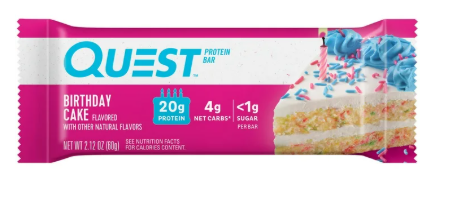 BARRA PROTEICA BIRTHDAY CAKE QUEST 60 GR