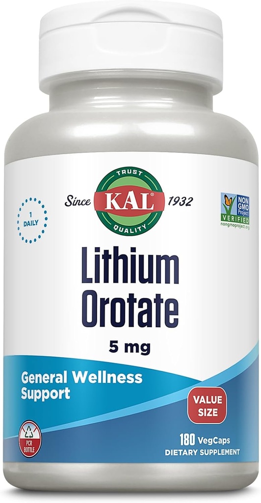 OROTATO DE LITIO 5MG 180 CAP TRUST KAL QUALITY