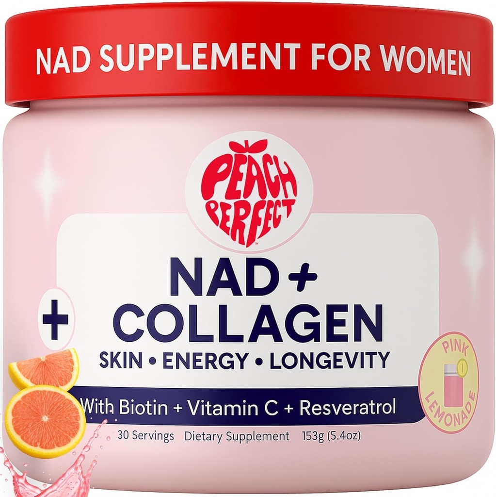 NAD + COLLAGEN 30 SERVINGS PINK LIMONADE 153 GR PEACH PERFECT