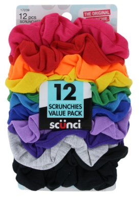 COLITAS MULTICOLOR SCUNCI 12 PC