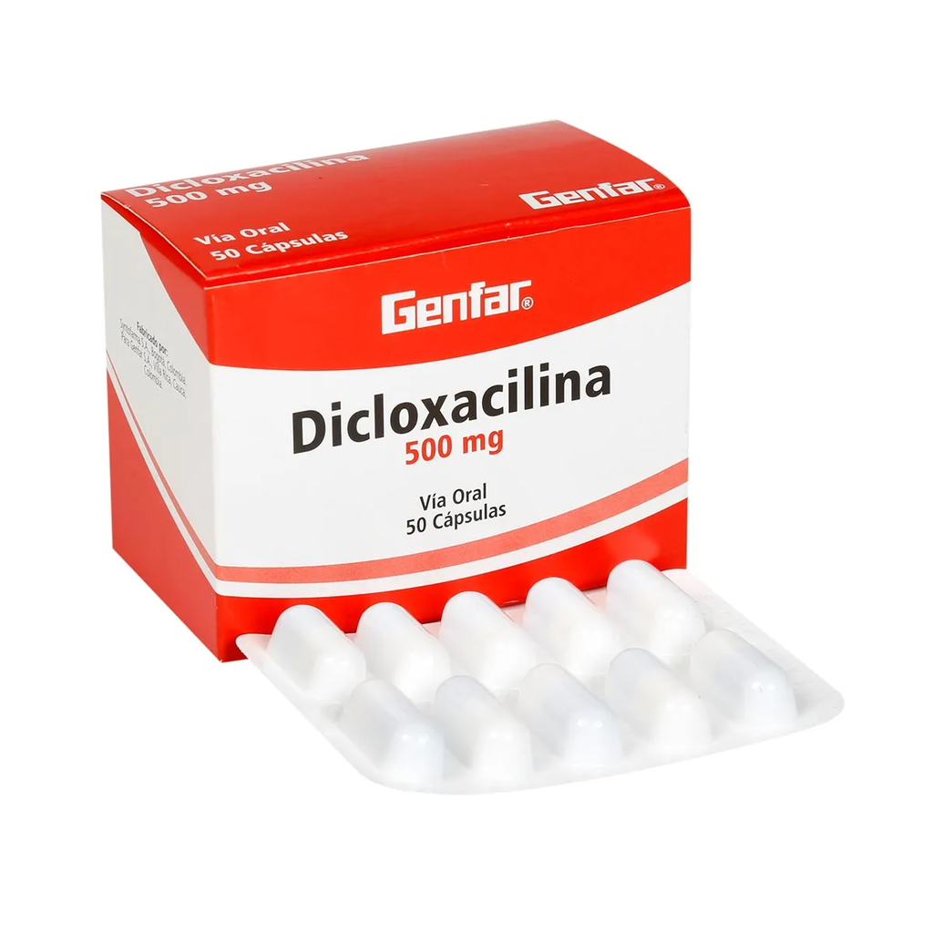 DICLOXACILINA 500MG X 50 CAP. GENFAR