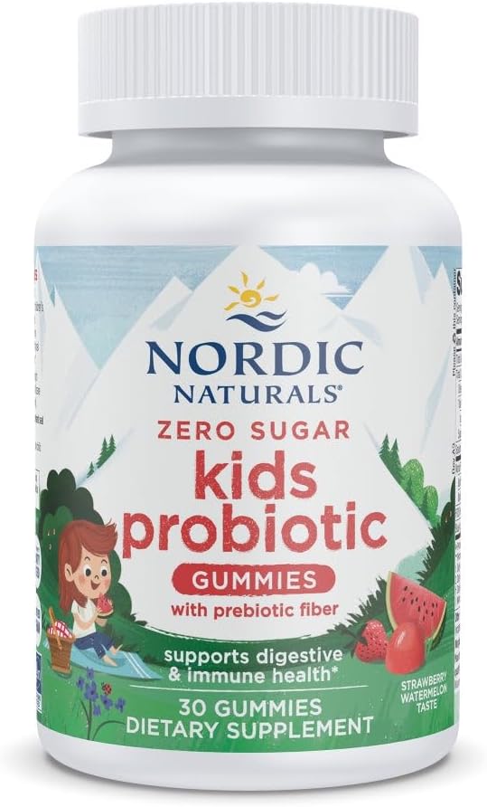 PROBIOTIC ZERO SUGAR WATERMELON 30 GUMMIES NORDIC NATURALS