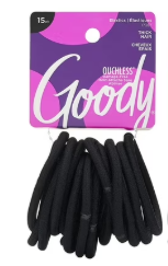 COLITAS ELASTICAS NEGRAS OUCHLESS GOODY 15 CT