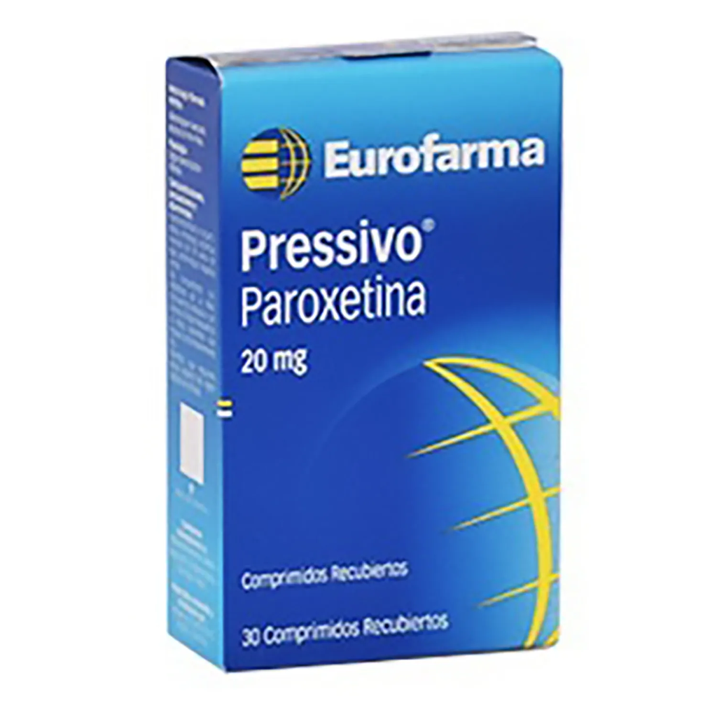 PRESSIVO PAROXETINA 20MG 30 COMP EUROFARMA