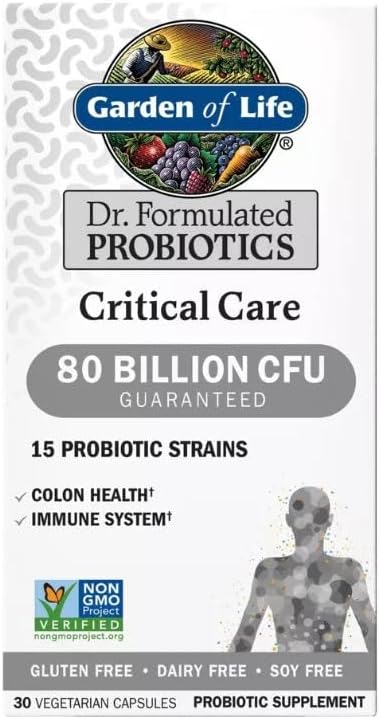 DR. FORMULATED PROBIOTICS CRITICAL CARE 80 BILLION X 30 CAPS GARDEN OR LIFE